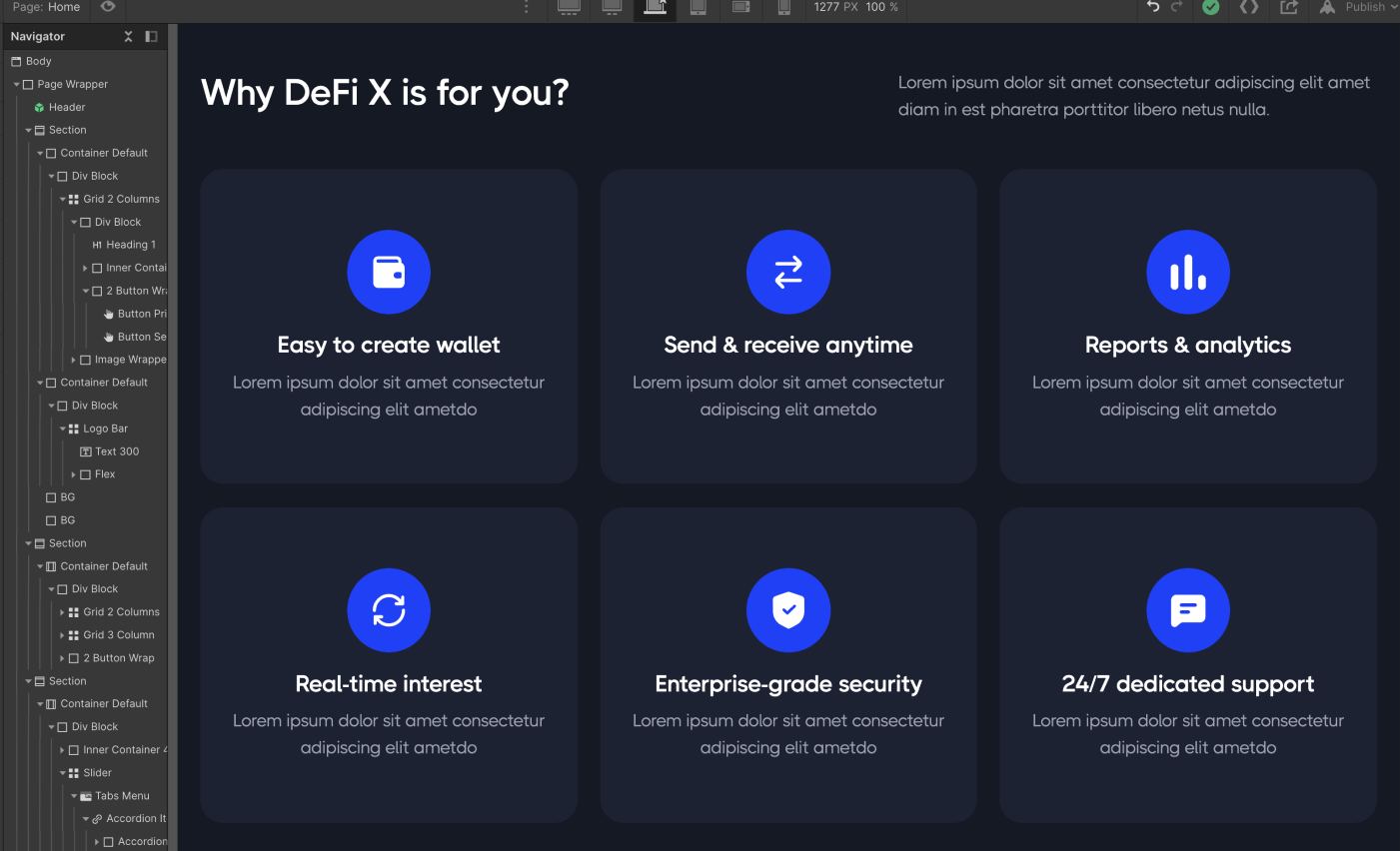 Icons And Graphics - CSWallet Webflow Template