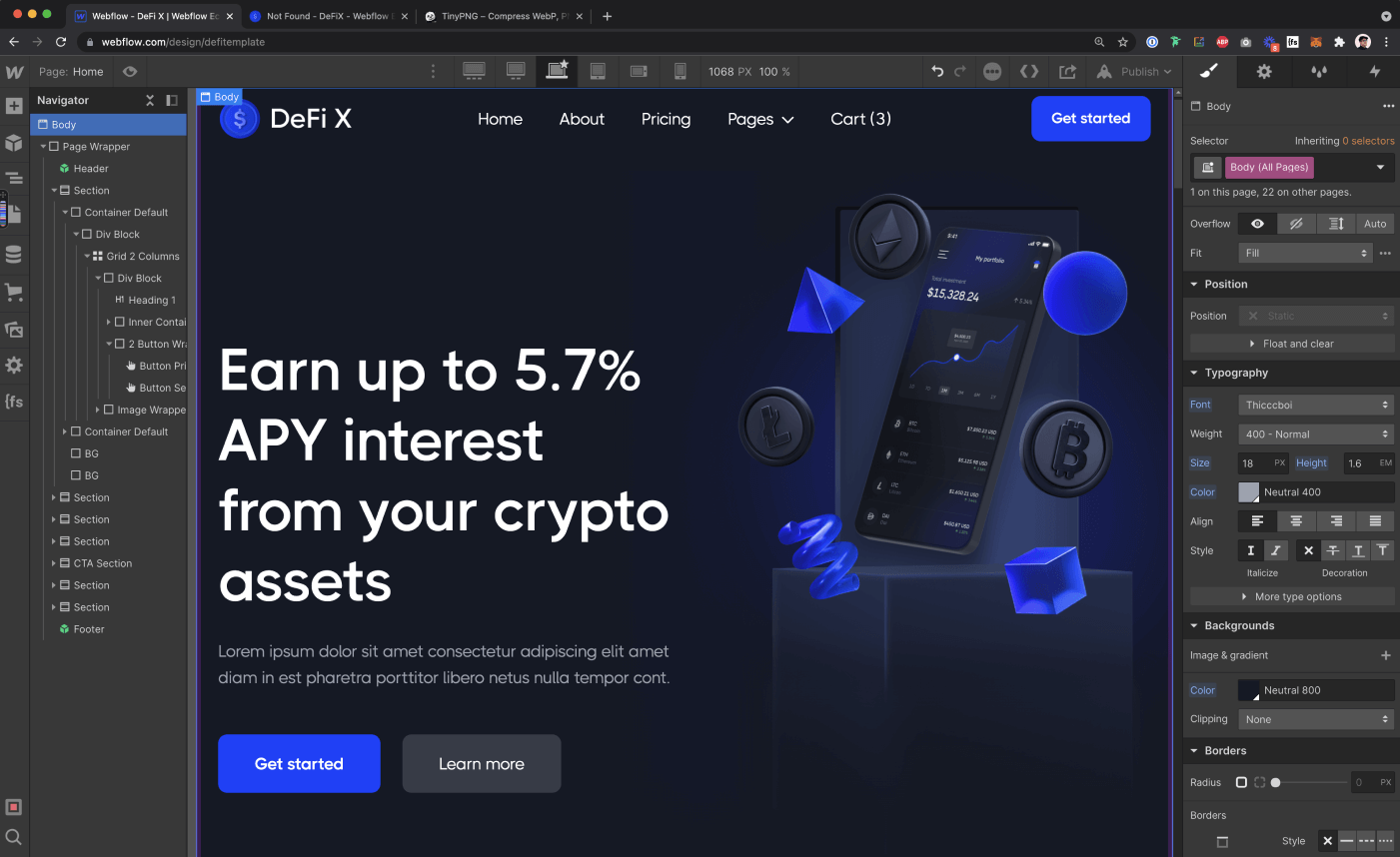 Typography - CSWallet Webflow Template